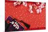 Chinese New Year Ornament on a Festive Background.-Liang Zhang-Mounted Photographic Print