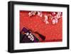 Chinese New Year Ornament on a Festive Background.-Liang Zhang-Framed Photographic Print