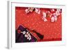 Chinese New Year Ornament on a Festive Background.-Liang Zhang-Framed Photographic Print