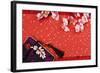 Chinese New Year Ornament on a Festive Background.-Liang Zhang-Framed Photographic Print