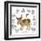 Chinese New Year Ox Color with Twelve Zodiacs Illustration-jpldesigns-Framed Art Print