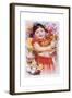 Chinese New Year's Poster with Girl Holding Chicken-null-Framed Giclee Print