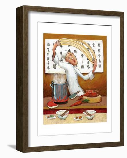 Chinese Noodle Chef-John Howard-Framed Giclee Print