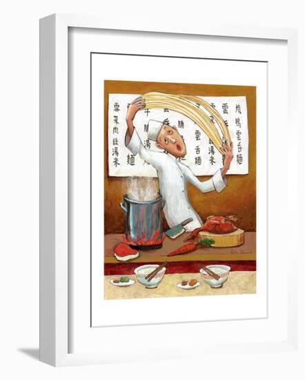 Chinese Noodle Chef-John Howard-Framed Giclee Print