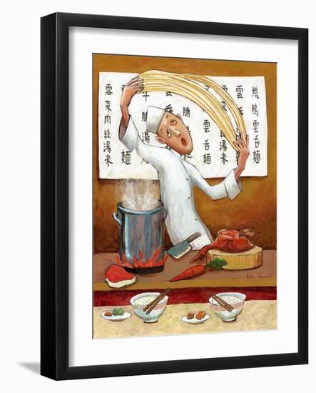 Chinese Noodle Chef-John Howard-Framed Giclee Print