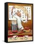 Chinese Noodle Chef-John Howard-Framed Stretched Canvas