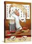 Chinese Noodle Chef-John Howard-Stretched Canvas