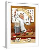 Chinese Noodle Chef-John Howard-Framed Giclee Print