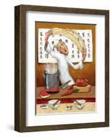 Chinese Noodle Chef-John Howard-Framed Giclee Print