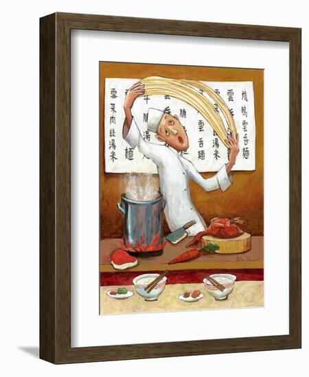 Chinese Noodle Chef-John Howard-Framed Giclee Print