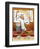 Chinese Noodle Chef-John Howard-Framed Giclee Print