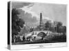 Chinese Pagoda and Bridge, St James's Park, Westminster, London, 1814-Rawle-Stretched Canvas