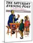 "Chinese Painting China," Saturday Evening Post Cover, January 14, 1928-Henry Soulen-Mounted Giclee Print