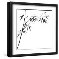 Chinese Painting Of Bamboo-bluesee-Framed Art Print