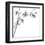 Chinese Painting Of Bamboo-bluesee-Framed Art Print