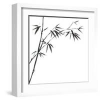 Chinese Painting Of Bamboo-bluesee-Framed Art Print