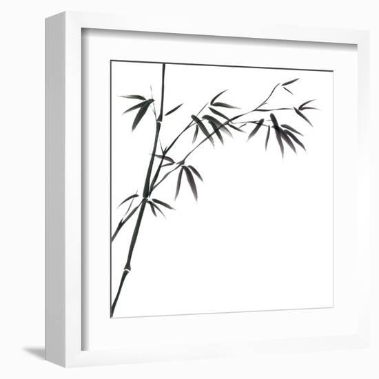 Chinese Painting Of Bamboo-bluesee-Framed Art Print