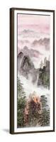 Chinese Painting Of High Mountain-aslysun-Framed Art Print