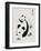 Chinese Panda and Cub-null-Framed Art Print