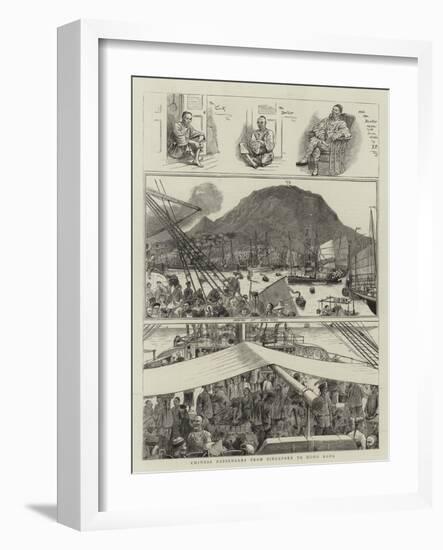 Chinese Passengers from Singapore to Hong Kong-null-Framed Giclee Print