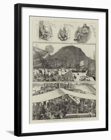 Chinese Passengers from Singapore to Hong Kong-null-Framed Giclee Print