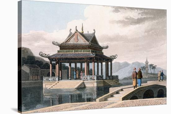 Chinese Pavilion, 1810-Thomas & William Daniell-Stretched Canvas