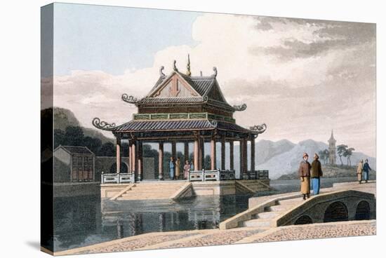 Chinese Pavilion, 1810-Thomas & William Daniell-Stretched Canvas