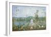 Chinese Pavilion in an English Garden, 18th Century-Thomas Robins-Framed Giclee Print