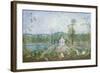 Chinese Pavilion in an English Garden, 18th Century-Thomas Robins-Framed Giclee Print