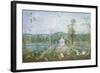 Chinese Pavilion in an English Garden, 18th Century-Thomas Robins-Framed Giclee Print