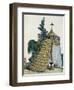 Chinese Pavilion in Garden, Circa 1810, Italy, 19th Century-null-Framed Giclee Print