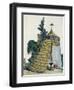 Chinese Pavilion in Garden, Circa 1810, Italy, 19th Century-null-Framed Giclee Print