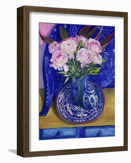 Chinese Peonies (Pivoines Chinoises)-Isy Ochoa-Framed Giclee Print