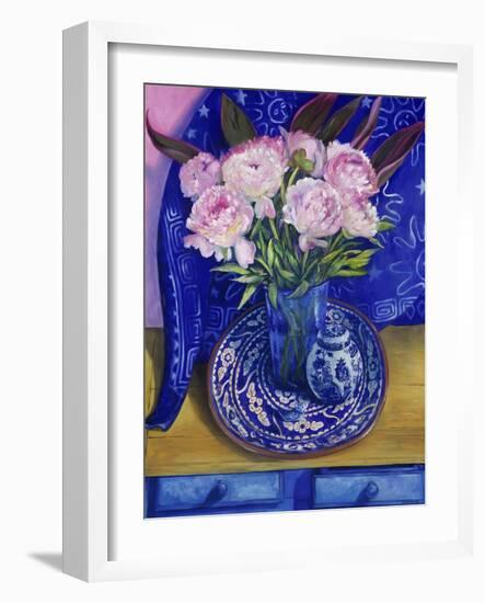 Chinese Peonies (Pivoines Chinoises)-Isy Ochoa-Framed Giclee Print