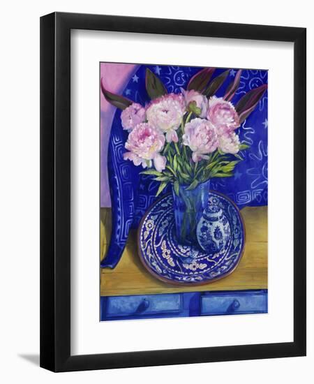 Chinese Peonies (Pivoines Chinoises)-Isy Ochoa-Framed Giclee Print