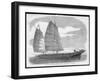 Chinese Pirate-Boat at Canton Carrying a Small Army of Ruffians-null-Framed Art Print
