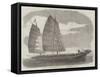 Chinese Pirate-Boat at Canton-null-Framed Stretched Canvas