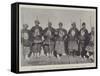 Chinese Policemen Armed with the Hooked Spears They Carry on Parade-null-Framed Stretched Canvas