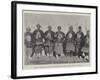 Chinese Policemen Armed with the Hooked Spears They Carry on Parade-null-Framed Giclee Print