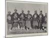 Chinese Policemen Armed with the Hooked Spears They Carry on Parade-null-Mounted Giclee Print