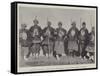 Chinese Policemen Armed with the Hooked Spears They Carry on Parade-null-Framed Stretched Canvas