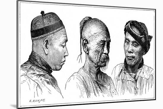 Chinese Portraits, 19th Century-E Ronjat-Mounted Giclee Print
