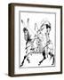 Chinese Priest on a Mule, 15th Century-Shiotoku Shiotoku-Framed Giclee Print