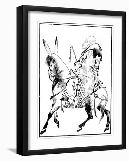 Chinese Priest on a Mule, 15th Century-Shiotoku Shiotoku-Framed Giclee Print