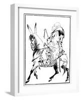 Chinese Priest on a Mule, 15th Century-Shiotoku Shiotoku-Framed Giclee Print