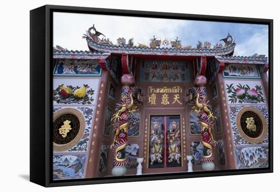 Chinese Reliquary at Floating Market in Bangkok, Thailand, 18th-19th Century-null-Framed Stretched Canvas