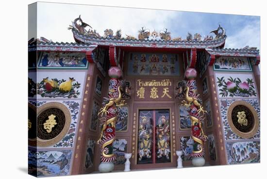 Chinese Reliquary at Floating Market in Bangkok, Thailand, 18th-19th Century-null-Stretched Canvas