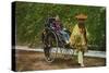 Chinese Rickshaw, 20th Century-null-Stretched Canvas