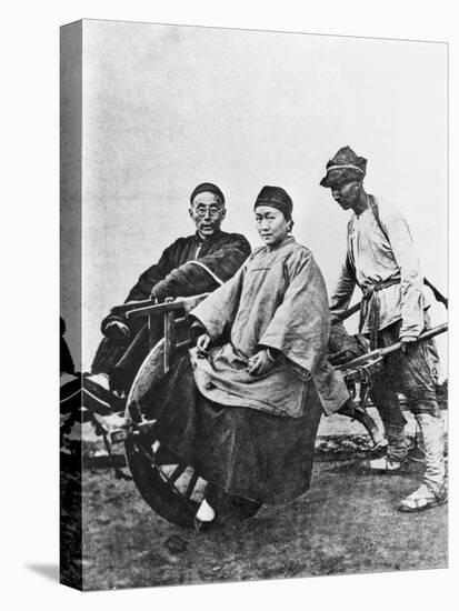 Chinese Rickshaw, circa 1870-John Thomson-Stretched Canvas