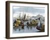 Chinese Sampans in the Harbour of Hong Kong, C1875-null-Framed Giclee Print